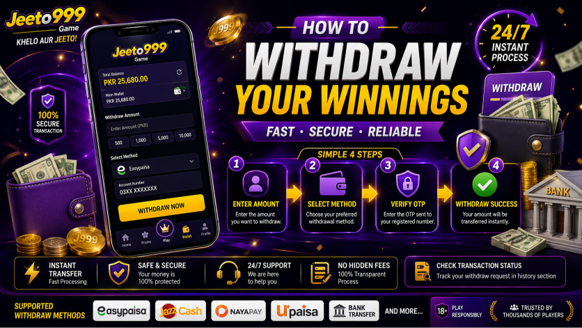 Jeeto999 Withdraw